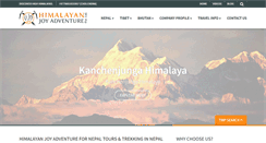Desktop Screenshot of himalayanjoy.com
